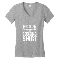 This Is My Cooking Shirt Cool Cook Chef Recipe Book Baking Women's V-neck T-shirt | Artistshot