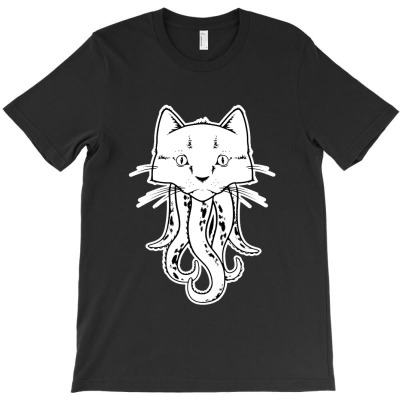 Funny Cthulhu Cat T-shirt Designed By Lennox Murphyes
