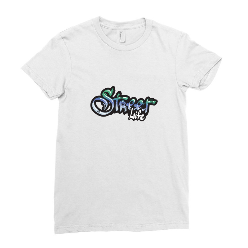 Street Life Ladies Fitted T-Shirt by aysenurokur | Artistshot