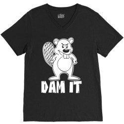 dam it beaver V-Neck Tee | Artistshot