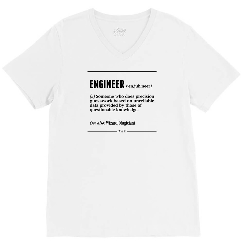 Engineer Noun V-neck Tee | Artistshot