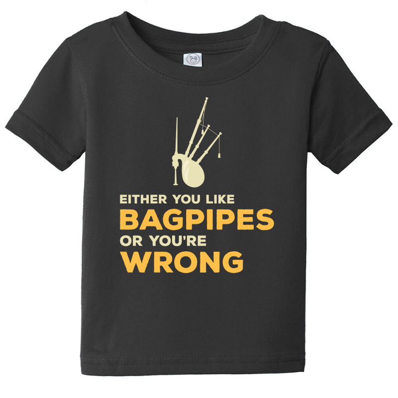 Bagpipe Scottish Scotland Music Player Funny Gift Baby Tee by Tasteful Tees | Artistshot