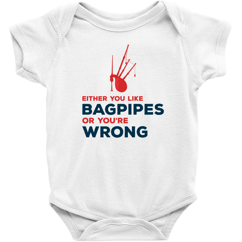 Bagpipe Scottish Scotland Music Player Funny Gift Baby Bodysuit by Tasteful Tees | Artistshot