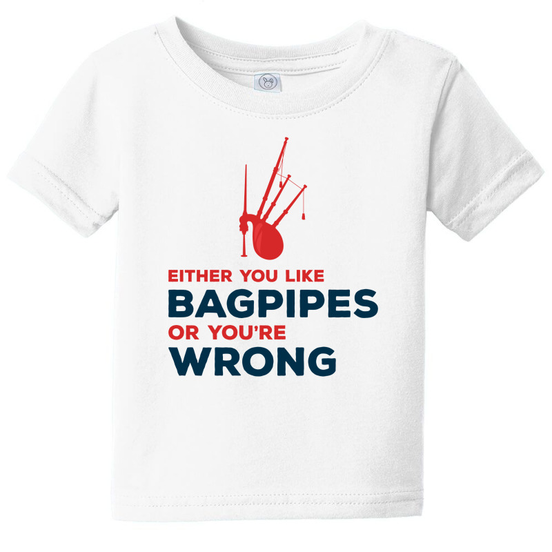 Bagpipe Scottish Scotland Music Player Funny Gift Baby Tee by Tasteful Tees | Artistshot