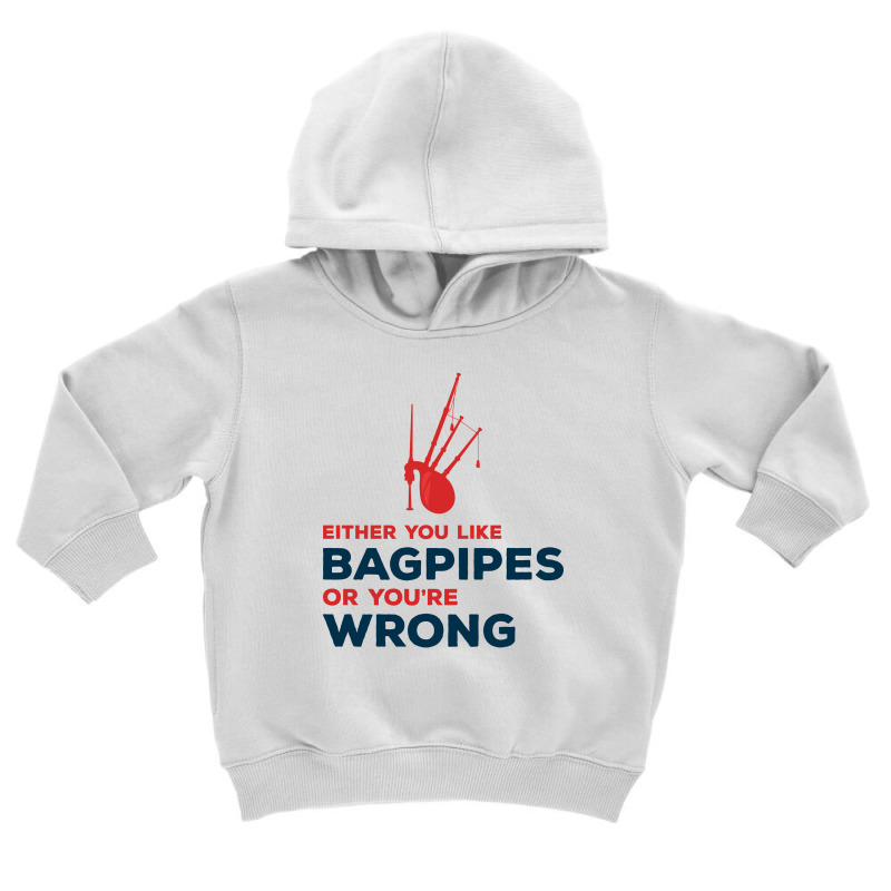 Bagpipe Scottish Scotland Music Player Funny Gift Toddler Hoodie by Tasteful Tees | Artistshot