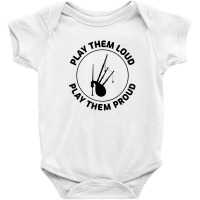 Bagpipe Scottish Scotland Music Player Funny Gift Baby Bodysuit | Artistshot