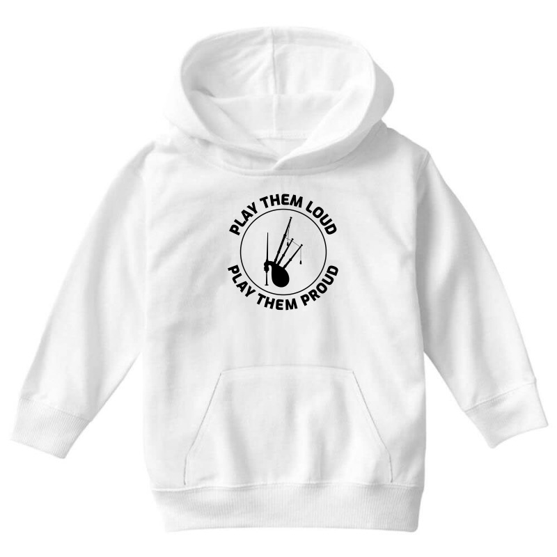 Bagpipe Scottish Scotland Music Player Funny Gift Youth Hoodie by Tasteful Tees | Artistshot