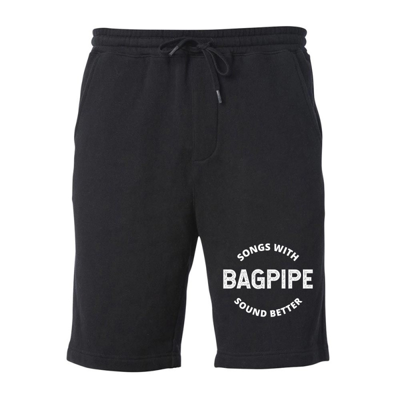 Bagpipe Scottish Scotland Music Player Funny Gift Fleece Short by Tasteful Tees | Artistshot