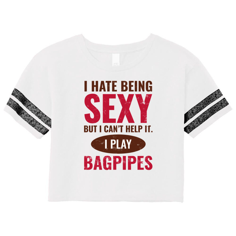 Bagpipe Scottish Scotland Music Player Funny Gift Scorecard Crop Tee by Tasteful Tees | Artistshot