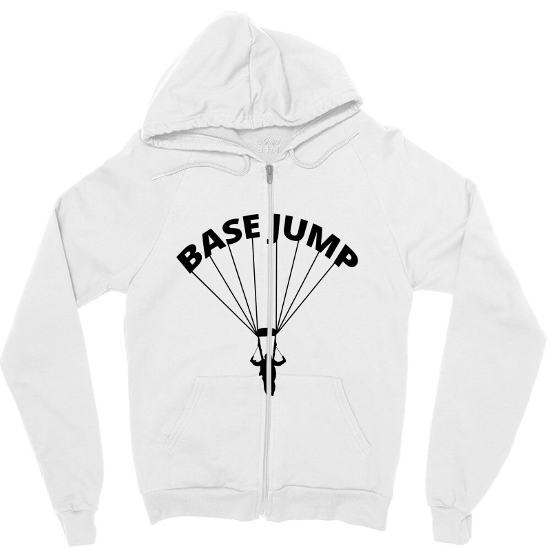 Base Jumping Sky Diving Diver Gift Zipper Hoodie by Tasteful Tees | Artistshot