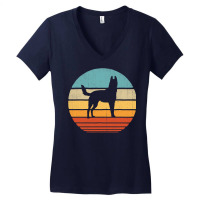 Belgian Malinois Retro Vintage 60s 70s Sunset Dog Lovers Men T Shirt Women's V-neck T-shirt | Artistshot