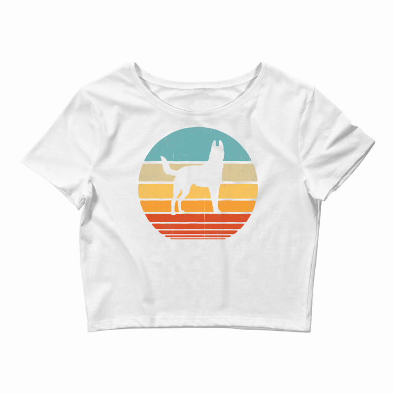 Belgian Malinois Retro Vintage 60s 70s Sunset Dog Lovers Men T Shirt Crop Top by jermonmccline | Artistshot