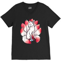 I Know Heaven Is A Beautiful Place Funny Nine Tailed Fox T Shirt V-neck Tee | Artistshot