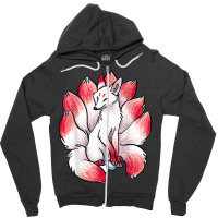 I Know Heaven Is A Beautiful Place Funny Nine Tailed Fox T Shirt Zipper Hoodie | Artistshot