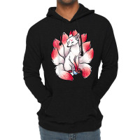 I Know Heaven Is A Beautiful Place Funny Nine Tailed Fox T Shirt Lightweight Hoodie | Artistshot