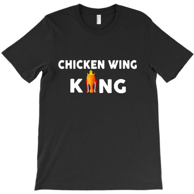 Funny Chicken Wing King T-shirt Designed By Lennox Murphyes