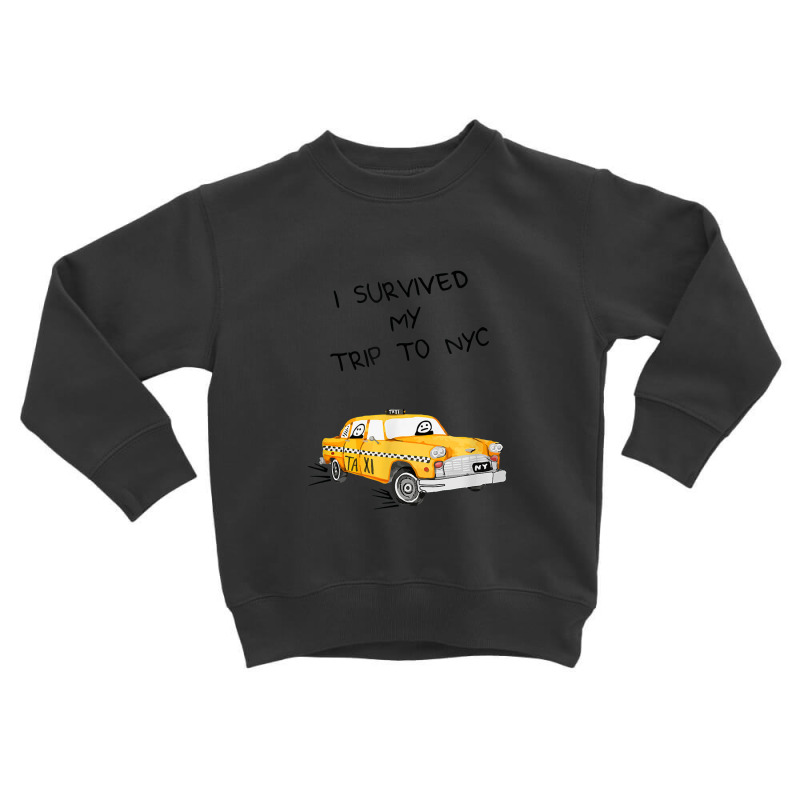 I Survived My Trip To Nyc Funny Cab Driver Passenger In Taxi Toddler Sweatshirt by iucantika | Artistshot