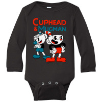 Cuphead And Mugman Long Sleeve Baby Bodysuit | Artistshot