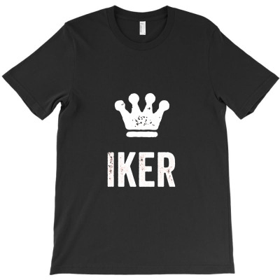 Iker The King Crown & Name Design For Men Called Iker T-shirt Designed By Iucantika
