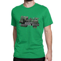 Booth Machine Shop Forrest Green (fashion Fit Tee) Classic T-shirt | Artistshot