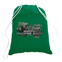 Booth Machine Shop Forrest Green (fashion Fit Tee) Drawstring Bags | Artistshot