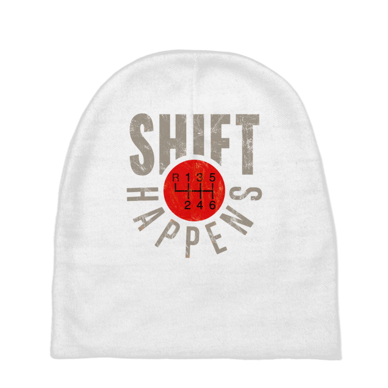 Shift Happens Stick Shift Manual Transmission Driver Gift T Shirt Baby Beanies by saldeenshakir | Artistshot