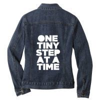 One Tiny Step At A Time Equality Rights Justice Ladies Denim Jacket | Artistshot