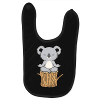 Meditation Gifts T  Shirt Meditating Koala Lover Women Meditation Gift Baby Bibs | Artistshot