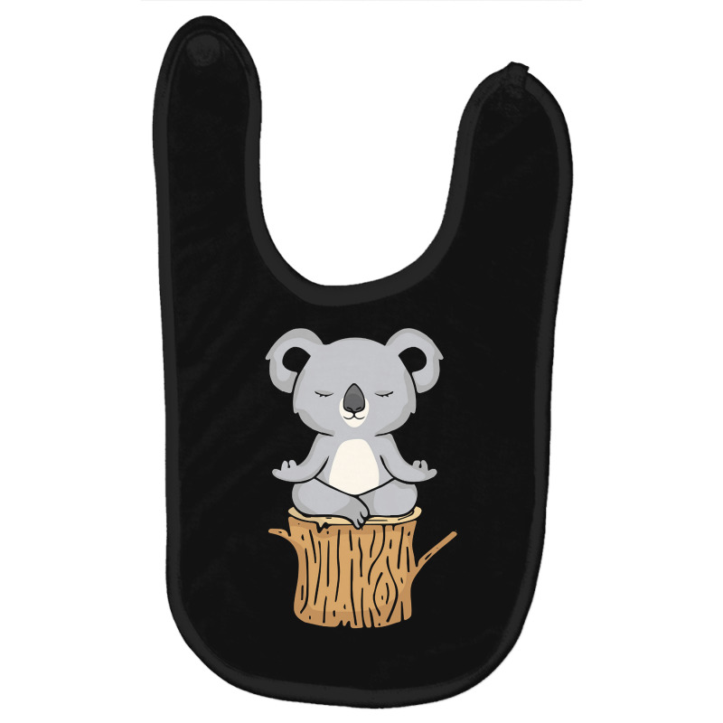 Meditation Gifts T  Shirt Meditating Koala Lover Women Meditation Gift Baby Bibs by robb98104 | Artistshot