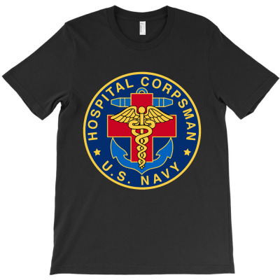 Us Navy Corpsman T-shirt Designed By Bernard Houfman