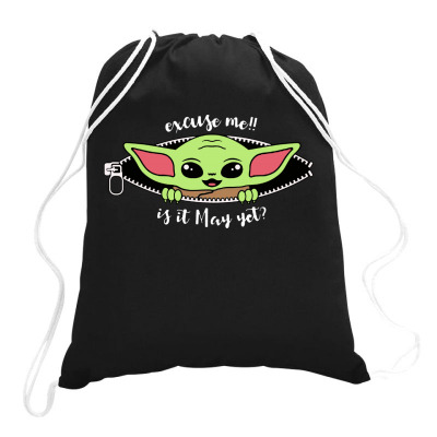 Baby Yoda Peek Drawstring Bags Designed By Loye771290