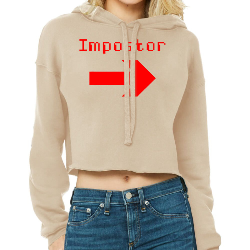 Impostor   Funny Video Game Apparel T Shirt Cropped Hoodie by Smykowskicalob1991 | Artistshot