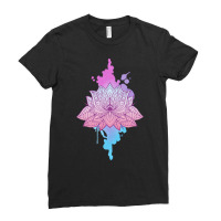 Mandala Lotus T  Shirt Asanas Mandala Lotus Mantra T  Shirt Ladies Fitted T-shirt | Artistshot