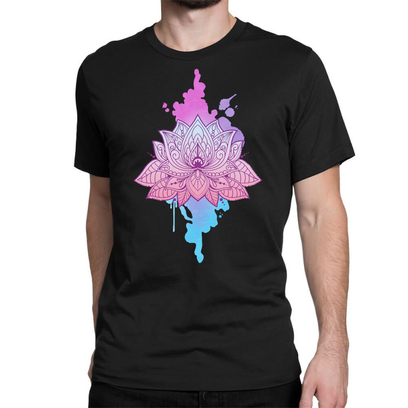 Mandala Lotus T  Shirt Asanas Mandala Lotus Mantra T  Shirt Classic T-shirt by shanie31601 | Artistshot