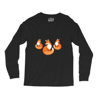 Three Little Foxes In Fox Family I Gift Long Sleeve Shirts | Artistshot