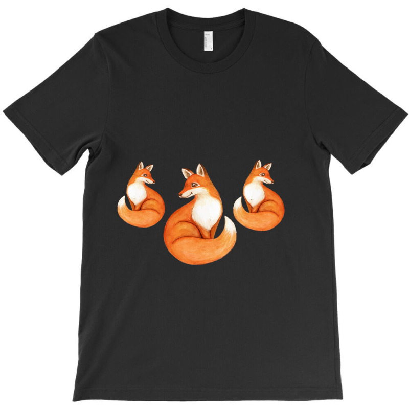 Three Little Foxes In Fox Family I Gift T-Shirt by Bettercallsaul | Artistshot