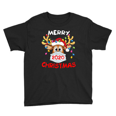 Reindeer In Mask Shirt Funny Merry Christmas 2020 Youth Tee Designed By Conco335@gmail.com