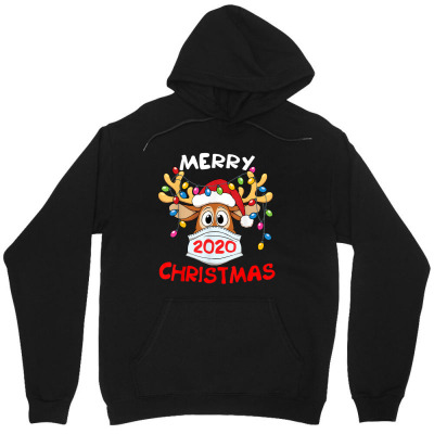 Reindeer In Mask Shirt Funny Merry Christmas 2020 Unisex Hoodie Designed By Conco335@gmail.com