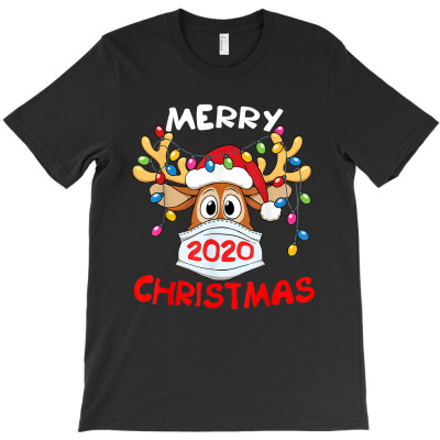 Reindeer In Mask Shirt Funny Merry Christmas 2020 T-shirt Designed By Conco335@gmail.com