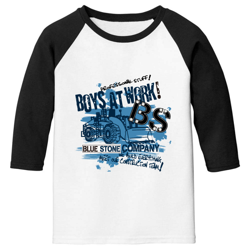 Boys At Work Blue Stone Youth 3/4 Sleeve by coşkun | Artistshot