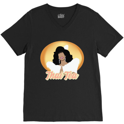 Willow Pill Movie V-neck Tee Designed By Reybeecaafelarie