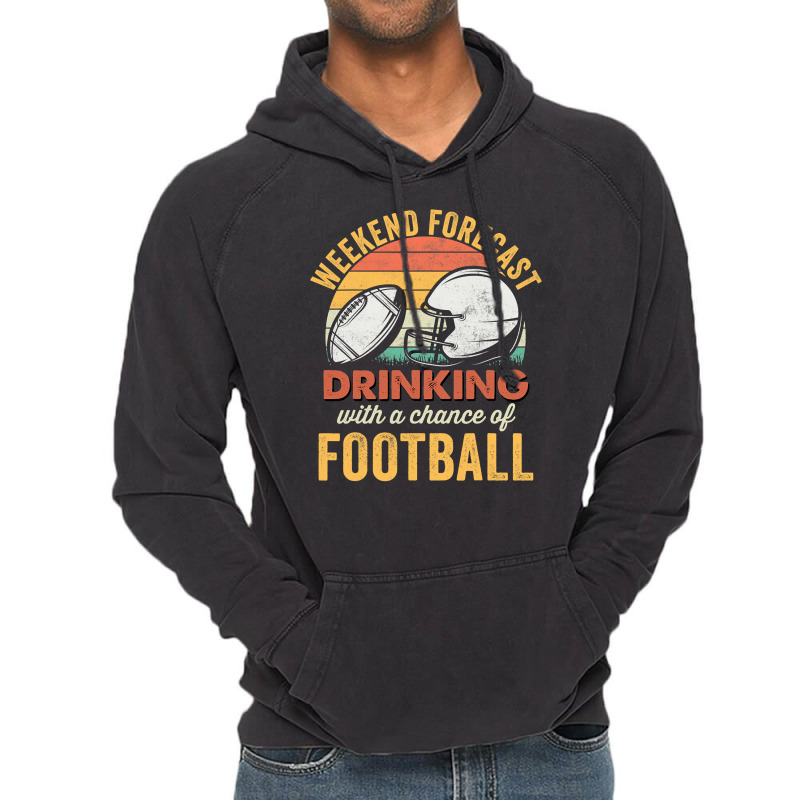 Football Funny Football Drinking Humor Retro Gameday Friday Nights 126 Vintage Hoodie by offensejuggler | Artistshot