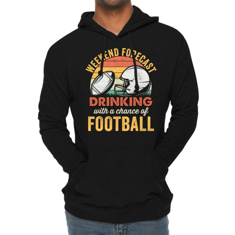 Football Funny Football Drinking Humor Retro Gameday Friday Nights 126 Lightweight Hoodie by offensejuggler | Artistshot