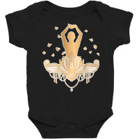 Meditation Yoga T  Shirt Meditation Design Gold T  Shirt Baby Bodysuit | Artistshot