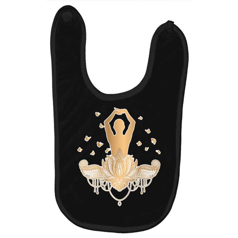 Meditation Yoga T  Shirt Meditation Design Gold T  Shirt Baby Bibs by shanie31601 | Artistshot