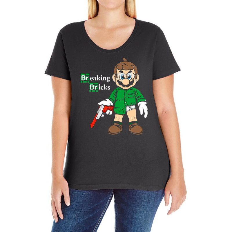 Breaking Bricks Ladies Curvy T-Shirt by Chaselong | Artistshot