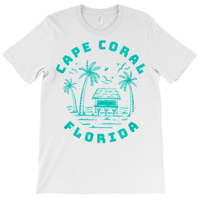 Cape Coral Fl Florida City Lover Home Gift Graphic T Shirt T-shirt Designed By Dazel