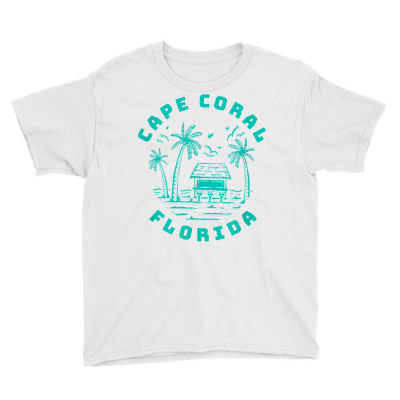 Cape Coral Fl Florida City Lover Home Gift Graphic T Shirt Youth Tee Designed By Dazel