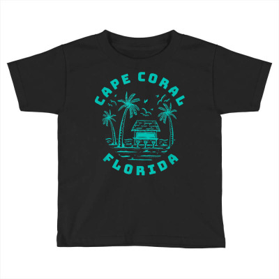 Cape Coral Fl Florida City Lover Home Gift Graphic T Shirt Toddler T-shirt Designed By Dazel