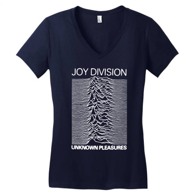 Joy Division Unknown Pleasures Rock Band Women's V-neck T-shirt Designed By Nurmasit1